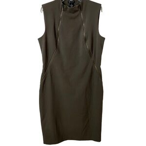 🔥🔥NEW DIRECTIONS LADYS DRESS WITH ZIPPER FRONT. COLOR, OLIVE 63% POLY. 33% RAY